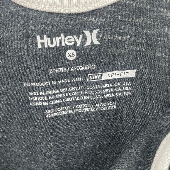 Hurley Nike Dri Fit Tiger Print Tank Top Dark Gray Womens XS - Picture 3 of 4